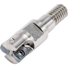 Indexable High-Feed End Mill: Modular Connection Shank Uses 1 LPGT Inserts, 0.5 mm Max Depth, 31.5 mm OAL, Through Coolant