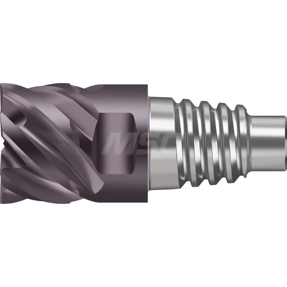 Square End Mill Heads; Mill Diameter (mm): 16.00; Mill Diameter (Decimal Inch): 0.6300; Number of Flutes: 6; Length of Cut (mm): 18.7000; Connection Type: E16; Overall Length (mm): 35.7000; Material: Solid Carbide; Finish/Coating: AlTiN/ZrN; Cutting Direc