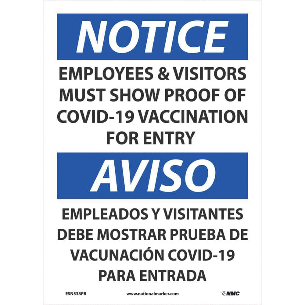 NMC - Safety Signs Message Type: COVID-19 Message or Graphic: Message Only - Exact Industrial Supply