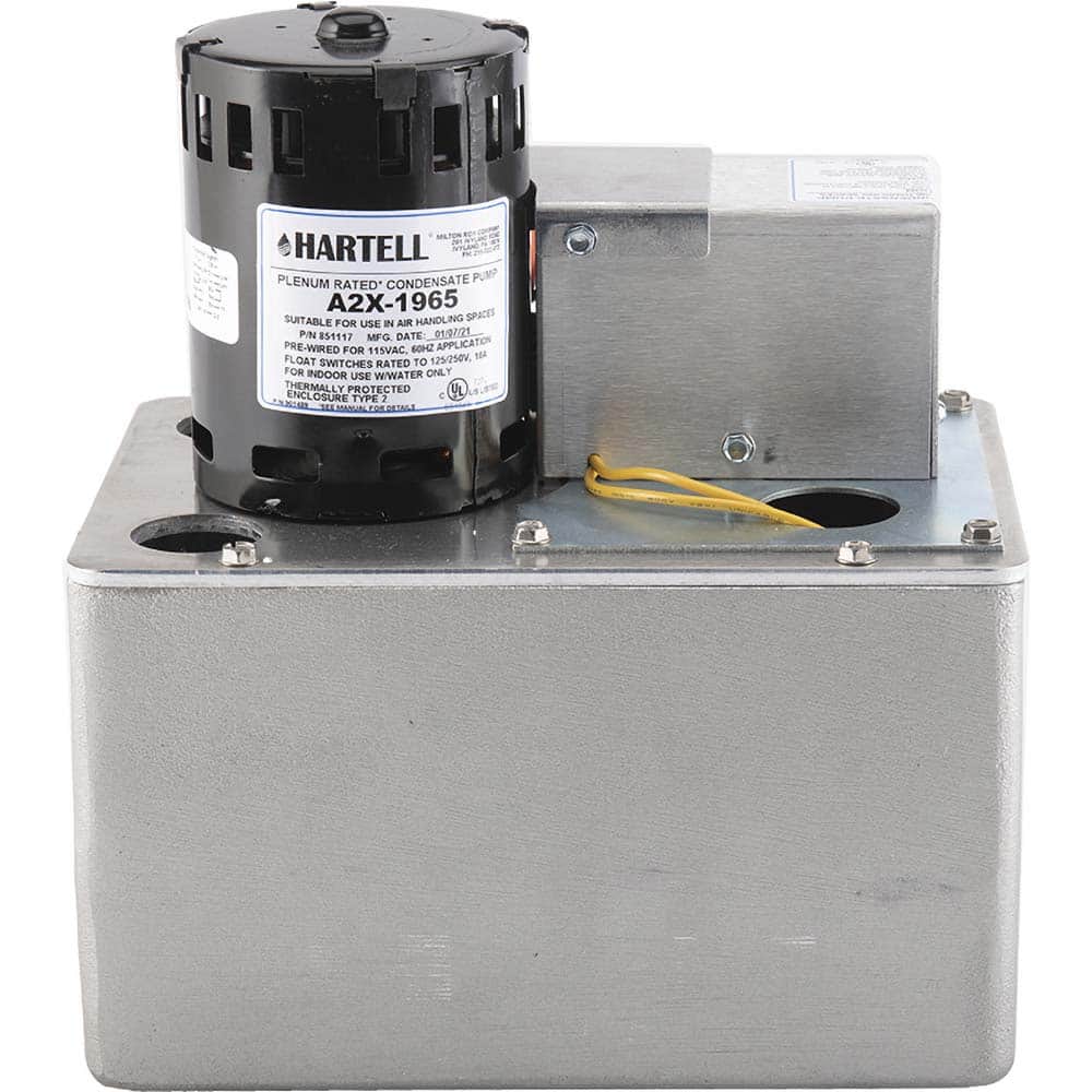 Hartell - Condensate Systems Type: Plenum Rated Condensate Pump Voltage: 115/230 - Exact Industrial Supply