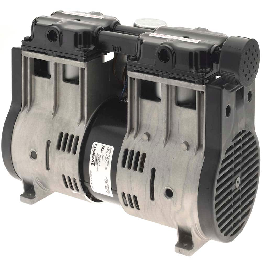 Thomas - Piston-Type Vacuum Pumps Type: Vacuum Voltage: 115 VAC - Exact Industrial Supply