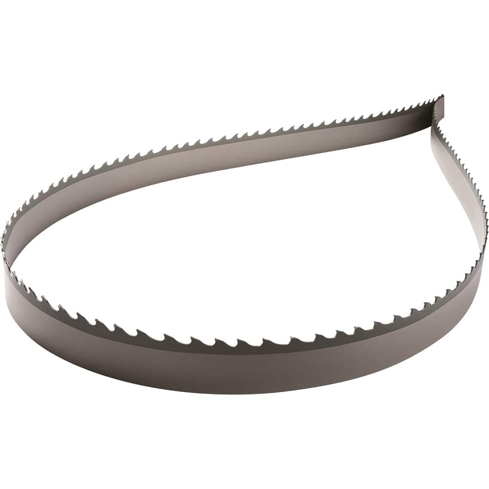 Band Saw Blade Coil Stock: 2″ Blade Width, 125' Coil Length, 0.063″ Blade Thickness, Carbide Tipped Toothed Edge, Ground Set, Flexible Back, Variable Pitch