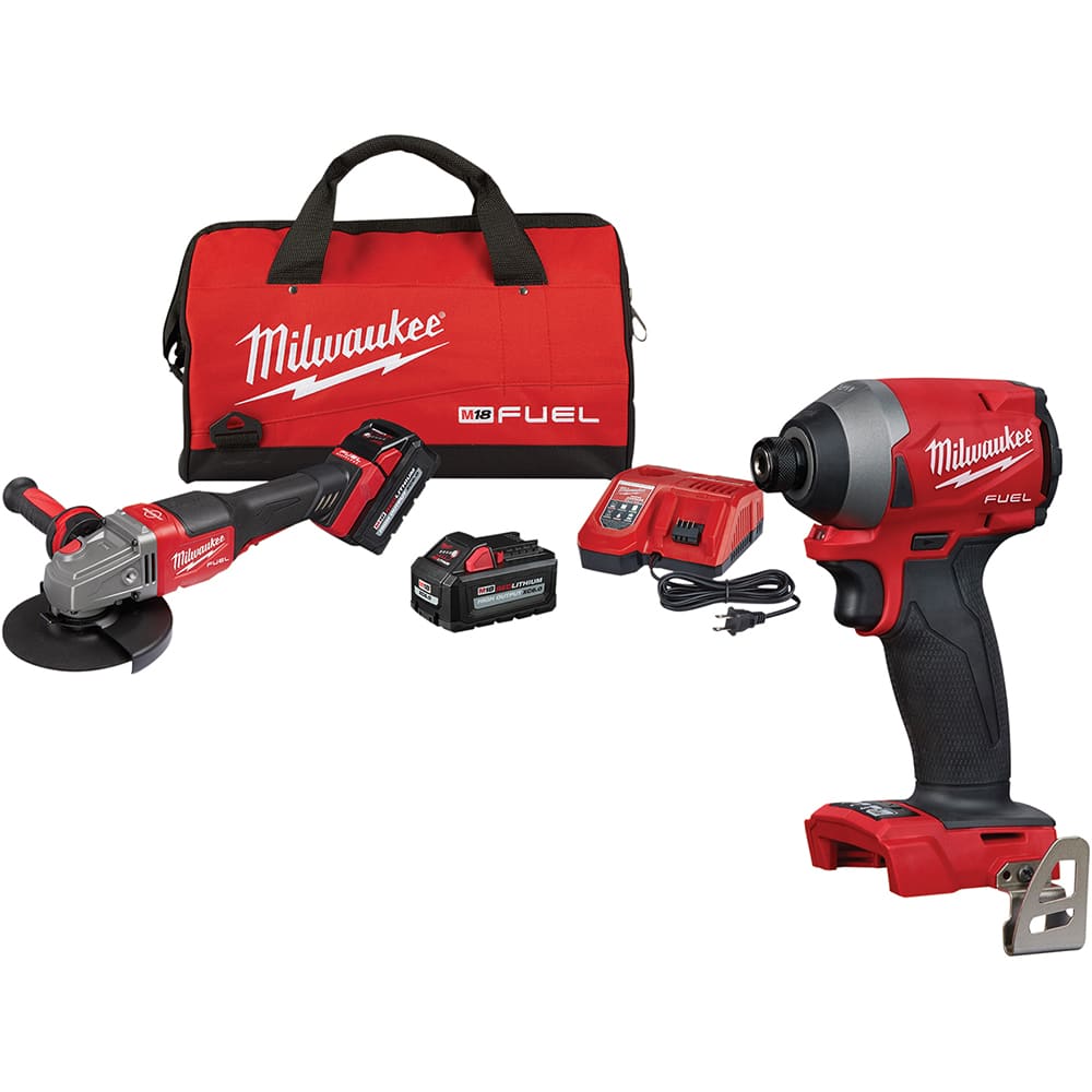 Milwaukee Tool - Angle & Disc Grinders Type of Power: Cordless Wheel Diameter (Inch): 4-1/2 - 6 - Exact Industrial Supply