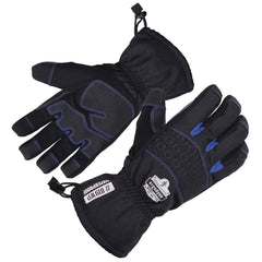 General Purpose Work Gloves: 2X-Large, 3M Thinsulate Black, Ax Suede Grip