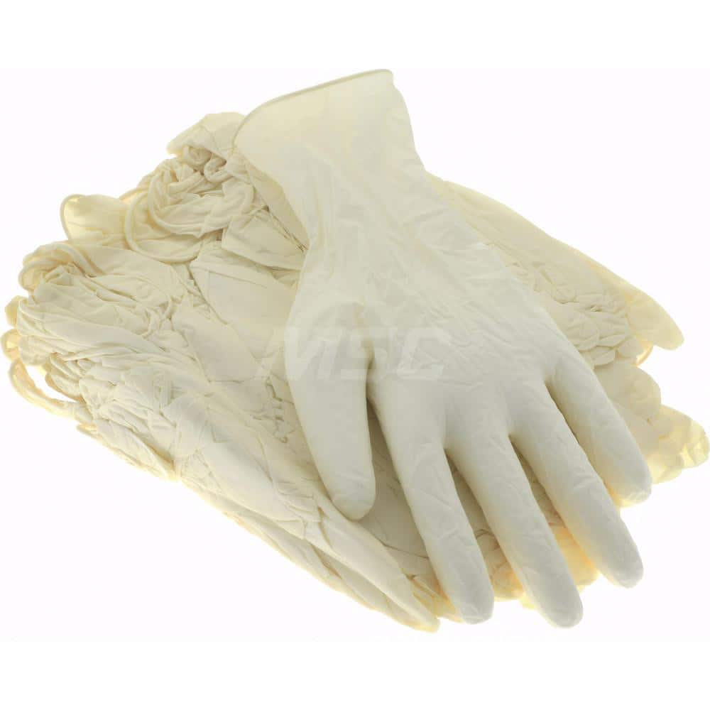 Disposable Gloves: Size Medium, 3 mil, Nitrile White, 9-1/2″ Length