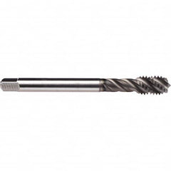 Spiral Flute Tap: 1/2-20, UNF, 5 Flute, Bottoming, 3B Class of Fit, Cobalt, GLT-1 Finish 0.512″ Thread Length, 3.937″ OAL, Right Hand Flute, Right Hand Thread, H3, Series CU51C410