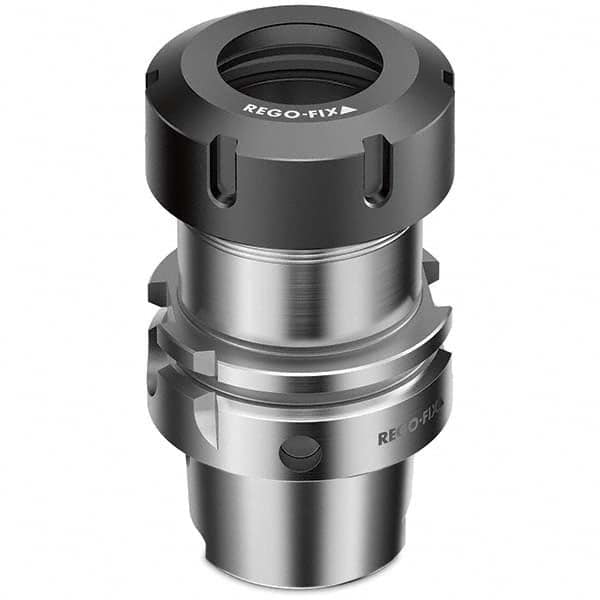 Collet Chuck: 2 to 20 mm Capacity, ER Collet, Hollow Taper Shank 80 mm Projection, 0.003 mm TIR, Balanced to 25,000 RPM, Through Coolant