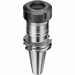 Collet Chuck: 0.5 to 10 mm Capacity, ER Collet, Taper Shank 70 mm Projection, 0.003 mm TIR, Balanced to 25,000 RPM, Through Coolant