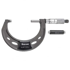 Starrett - Mechanical Outside Micrometers Minimum Measurement (mm): 50.00 Maximum Measurement (mm): 75.00 - Exact Industrial Supply