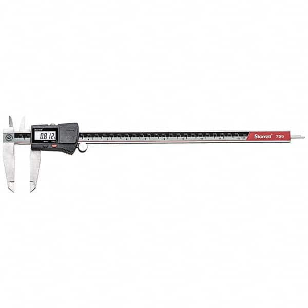 Starrett - 0 to 12" Range, 0.01mm Resolution, Electronic Caliper - Exact Industrial Supply