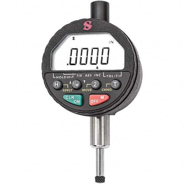 Starrett - Electronic Test Indicators Resolution (Decimal Inch): 0.00010 Minimum Measurement (Decimal Inch): 0.0000 - Exact Industrial Supply