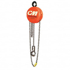 Cyclone - 12,000 Lb Capacity, 20' Lift Height, Chain Manual Hoist - Exact Industrial Supply