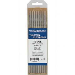PRO-SOURCE - Tungsten Electrodes Type: 1.5% Lanthanated Diameter (Inch): 1/8 - Exact Industrial Supply