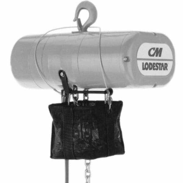 Hoist Accessories; Type: Chain Container; Accessory Type: Chain Container; Material: Fabric; Single Chain Capacity: 20.0 lb; Material: Fabric; 2-Chain Double (Feet): 10.000; No Description: 10.000
