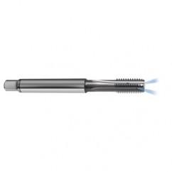 M8 x 1.0 Dia. - 6H - 4 FL - Carbide Semi-Bott Tap - Bright Finish-Coolant-Thru-FORM-C - Exact Industrial Supply