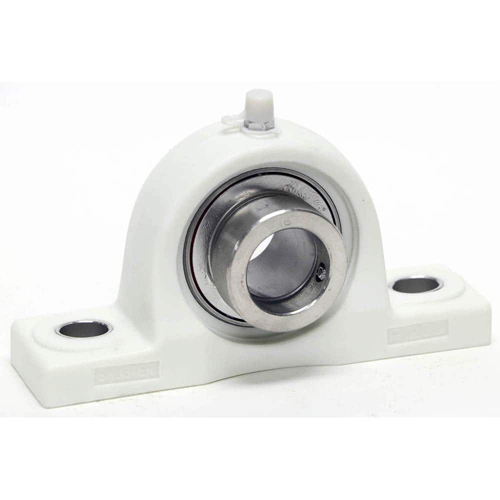 Shuster - SNATP208-24, 1-1/2" ID, 7-1/4" OAL x 99mm OAH x 2-1/8" Wide, Ball Bearing Pillow Block - Exact Industrial Supply