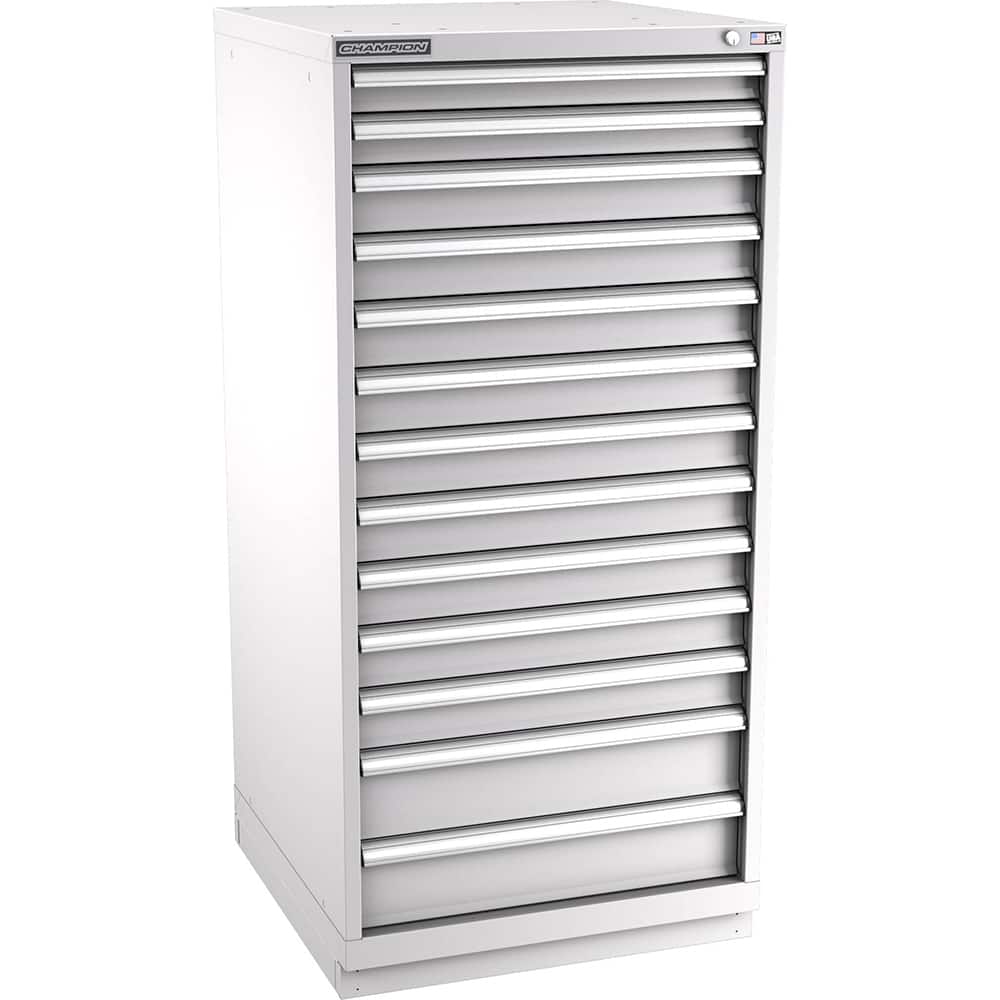 Storage Cabinet: 28-1/4″ Wide, 28-1/2″ Deep, 59-1/2″ High 440 lb Capacity, 13 Drawer