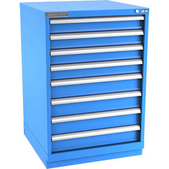 Champion Tool Storage - Modular Storage Cabinets; Type: Counter-Height Standard Width Drawer Cabinet ; Number of Drawers: 8.000 ; Height (Inch): 41-3/4 ; Width (Inch): 28-1/4 ; Depth (Inch): 28-1/2 ; Color: Bright Blue - Exact Industrial Supply