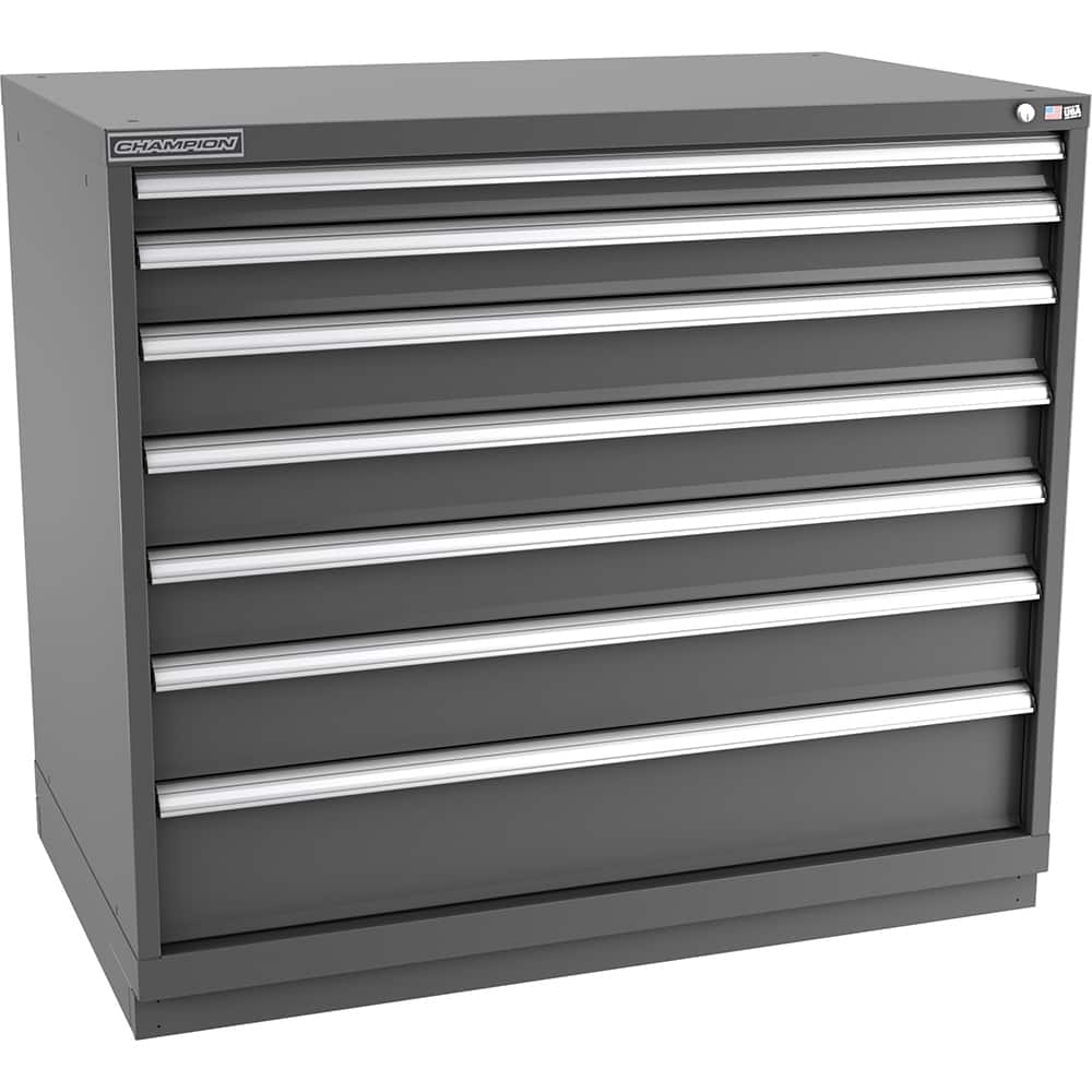 Storage Cabinet: 47″ Wide, 28-1/2″ Deep, 41-3/4″ High 440 lb Capacity, 7 Drawer
