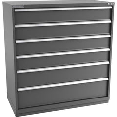 Storage Cabinet: 56-1/2″ Wide, 28-1/2″ Deep, 59-1/2″ High 440 lb Capacity, 6 Drawer