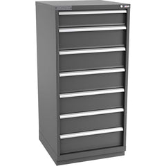 Storage Cabinet: 28-1/4″ Wide, 28-1/2″ Deep, 59-1/2″ High 440 lb Capacity, 7 Drawer