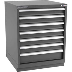 Champion Tool Storage - Modular Storage Cabinets; Type: Bench-Height Standard Width Drawer Cabinet ; Number of Drawers: 7.000 ; Height (Inch): 35-7/8 ; Width (Inch): 28-1/4 ; Depth (Inch): 28-1/2 ; Color: Dark Gray - Exact Industrial Supply