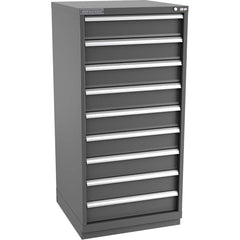 Champion Tool Storage - Modular Storage Cabinets; Type: Eye-Level Standard Width Drawer Cabinet ; Number of Drawers: 9.000 ; Height (Inch): 59-1/2 ; Width (Inch): 28-1/4 ; Depth (Inch): 28-1/2 ; Color: Dark Gray - Exact Industrial Supply