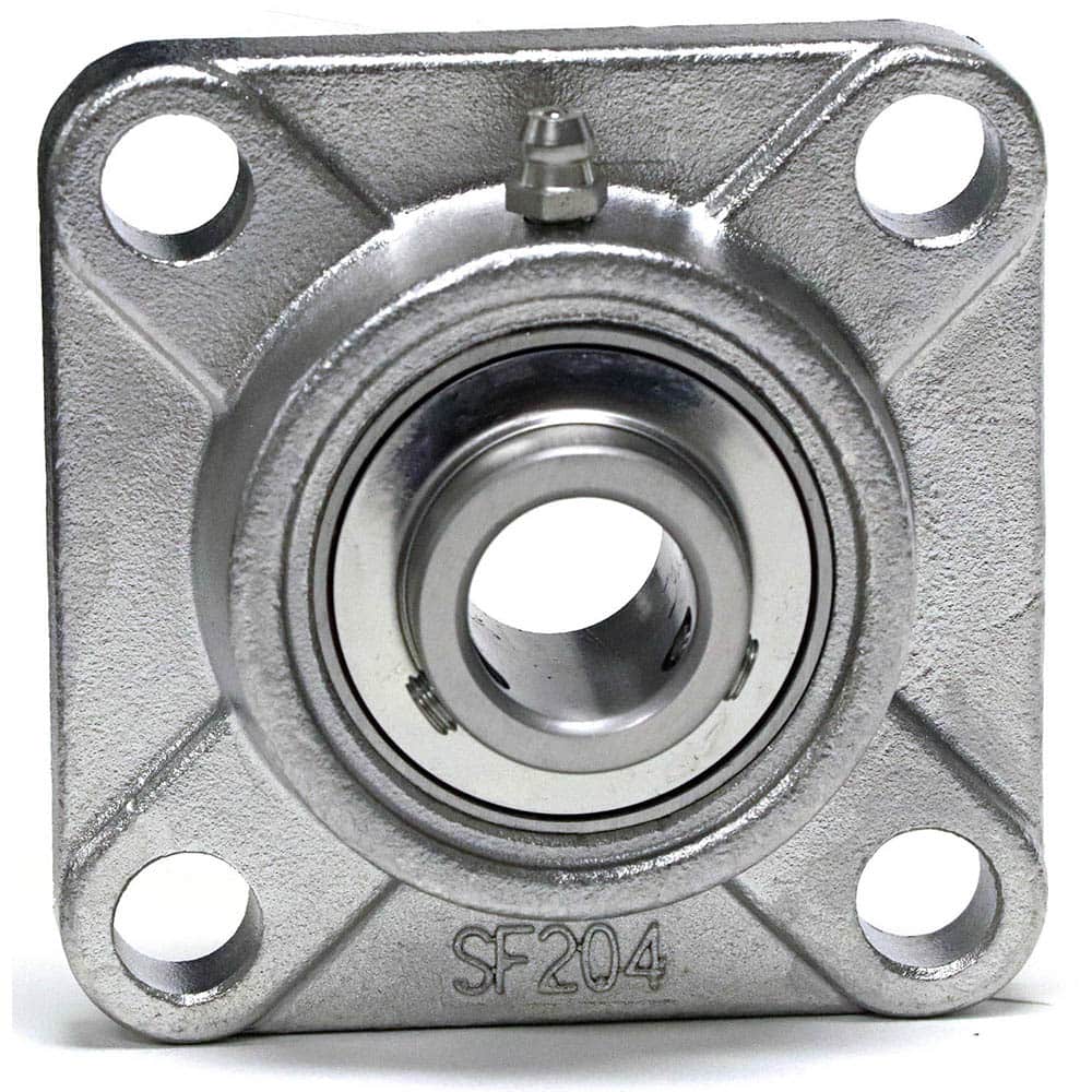 Shuster - SUCSF204-12, 3/4" ID, 3-3/8" OAL x 86" OAH, 4-Bolt Flange Bearing - Exact Industrial Supply