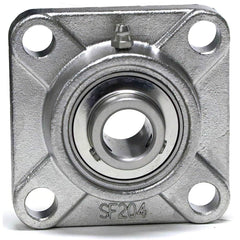 Shuster - SUCSF205, 25mm ID, 3-3/4" OAL x 3.75mm OAH, 4-Bolt Flange Bearing - Exact Industrial Supply