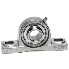 Shuster - SUCSP207, 35mm ID, 167mm OAL x 93mm OAH48mm Wide, Ball Bearing Pillow Block - Exact Industrial Supply