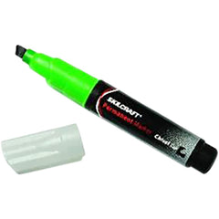Ability One - Markers & Paintsticks; Type: Permanent Marker ; Color: Green ; Ink Type: Water Base ; Tip Type: Chisel - Exact Industrial Supply