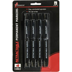 Ability One - Markers & Paintsticks; Type: Permanent Marker ; Color: Black ; Ink Type: Water Base ; Tip Type: Chisel - Exact Industrial Supply