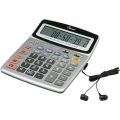 Ability One - Calculators; Type: Talking Calculator ; Type of Power: (2) AA ; Display Type: Digital ; Color: Silver - Exact Industrial Supply