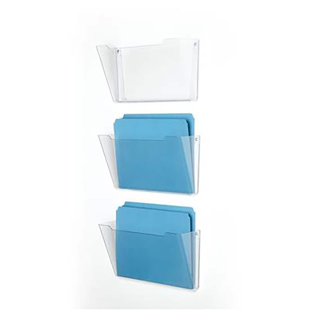 Ability One - File Folders, Expansion Folders & Hanging Files; Folder/File Type: Hanging File Folder ; Color: Clear ; Index Tabs: No ; Tab Cut Location: None ; File Size: Letter ; Size: 13-1/4 x 4 x 14-7/8 - Exact Industrial Supply