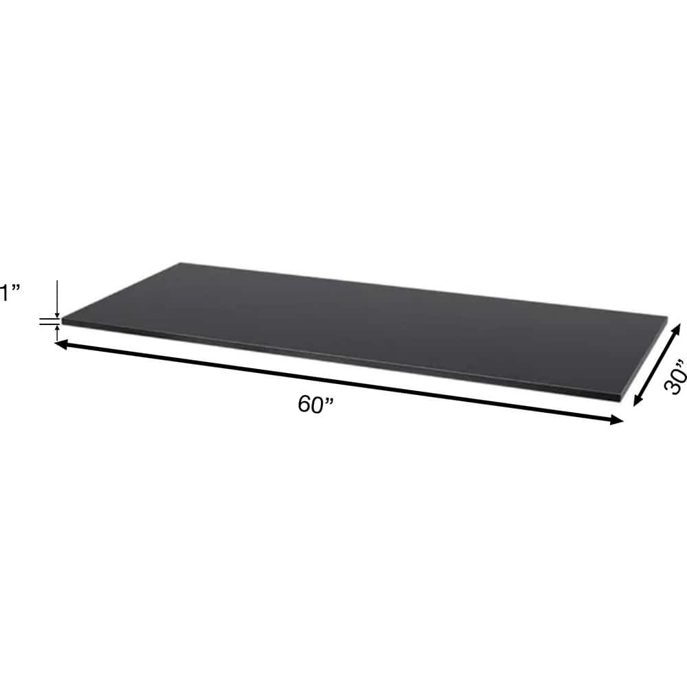 JHC Fabrication - Workbench & Workstation Accessories; Type: Workbench Top ; For Use With: Workbench ; Height: 1 (Inch); Width (Inch): 30 ; Material: Lab Grade Phenolic ; Color: Black - Exact Industrial Supply