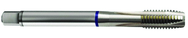 M22x2.5 6H 4-Flute Cobalt Blue Ring Spiral Point Plug Tap-Bright - Exact Industrial Supply