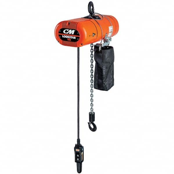 CM - Electric Hoists Type: Electric Hoist Load Capacity (Ton): 1/2 - Exact Industrial Supply