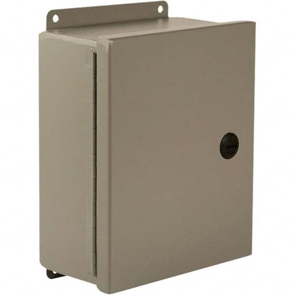 Wiegmann - NEMA 4 Steel Standard Enclosure with Continuous Hinge Cover - Exact Industrial Supply