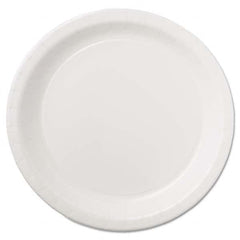 Hoffmaster - Coated Paper Dinnerware, Plate, 9", White, 50/Pack, 10 Packs/Carton - Exact Industrial Supply