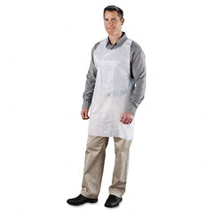 Royal Paper - Disposable & Chemical Resistant Aprons Garment Style: Bib Apron Garment Type: NonChemical Resistant - Exact Industrial Supply