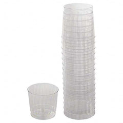 WNA - Classicware Tumblers, 9 oz, Plastic, Clear, Rocks Glass, 16/Bag, 15 Bag/Carton - Exact Industrial Supply