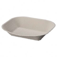 Chinet - Savaday Molded Fiber Food Tray, 9 x 7, Beige, 250/Bag, 500/Carton - Exact Industrial Supply