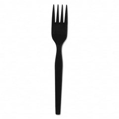 Dixie - SmartStock Plastic Cutlery Refill, Forks, 6", Black, 40/Pack, 24 Packs/CT - Exact Industrial Supply