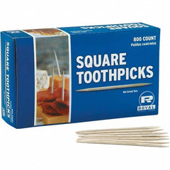 Royal Paper - Toiletries Type: Wood Toothpicks Container Type: Box - Exact Industrial Supply