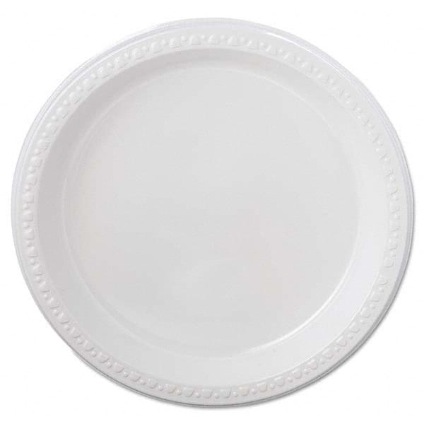 Chinet - Heavyweight Plastic Plates, 9" Diam, White, 125/Pack, 4 Packs/CT - Exact Industrial Supply