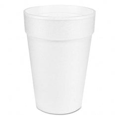 DART - Large Foam Drink Cup, 14 oz, Hot/Cold, White, 25/Bag, 40 Bags/Carton - Exact Industrial Supply