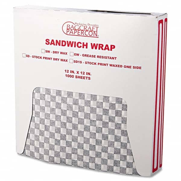 Bagcraft Papercon - Foil & Plastic Wrap Breakroom Accessory Type: Paper Wrap For Use With: Food Protection - Exact Industrial Supply