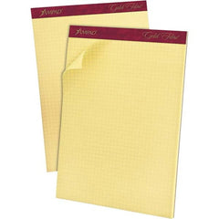 Quadrille Pad: 50 Sheets, Quadrille Ruled, Yellow Paper Yellow Cover