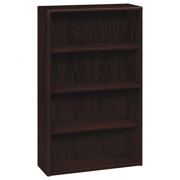 Hon - Bookcases Height (Inch): 57-1/8 Color: Mahogany - Exact Industrial Supply