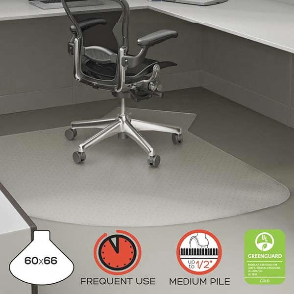 Deflect-o - Chair Mats Style: Straight Edge Shape: L-Shaped - Exact Industrial Supply